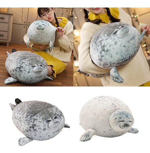 Cojín De Almohada De Peluche De León Marino Esponjoso