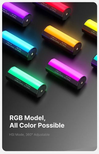Imagen 3 de 10 de Luz Led Rgb Iluminador Ulanzi I-light Bateria Interna $
