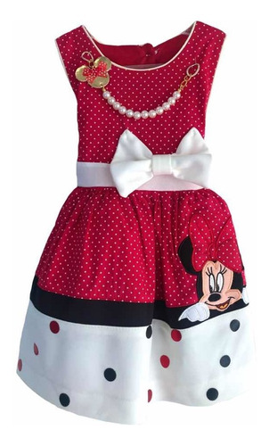 Vestido De Minnie Mouse Para Niña Bordado | MercadoLibre