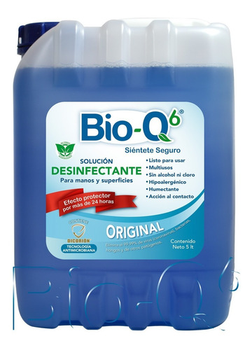Desinfectante Sanitizante - Bioq6 - Bidón De 5lt