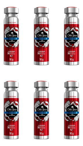 Desodorante Aero Old Spice 150ml Matador-kit C/6un