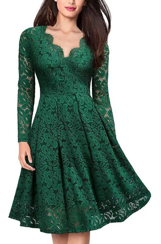 Vestido Casual De Mujer Vestido De Mujer De Encaje Vestido D | Meses sin  intereses