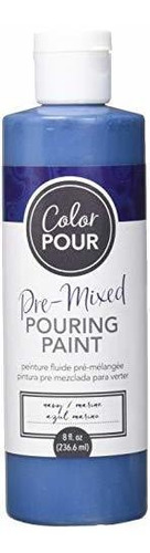 American Crafts Color Pour Pm Paint 8oz Navy