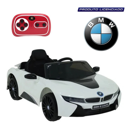 Carrinho Elétrico Infantil Bmw I8 12v Branco 927901 Belfix