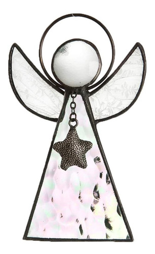 Angel Ornament Window Sun Catcher Burdy Stained Glass C...