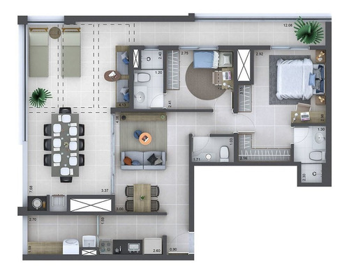 Imagem 30 de 30 de Apartamento À Venda No Bairro Barra Funda - São Paulo/sp - O-1706-6307