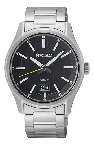 Seiko Sur535p1 Conceptual Cuartz Wa Con Esfera Negra Regular