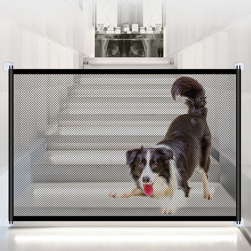 Puerta De Malla Para Perros, Retráctil, Sin Perforaciones, P