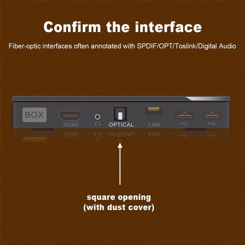 Imagen 6 de 7 de Cable De Fibra Óptica Spdif Toslink Emk Premium 1.50 Metros