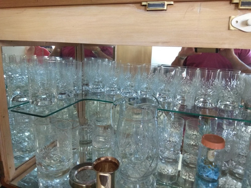 Vendo Juego Cristal Hecho Artesanalmente. Más De 50 Piezas. 