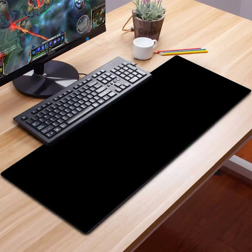 Mousepad Gamer Grande Preto Profissional Desk Pad 90x40cm