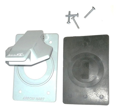 Placa Intemperie Fs Receptáculo 40mm Arrow Hart (10 Piezas)