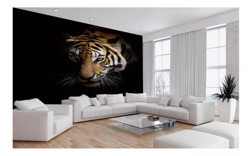 Pôster de tigre 3D, mural de decoração de parede, papel de parede