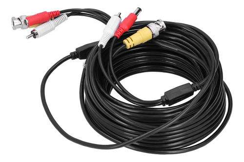 Cable De Alimentación Cctv Portátil 3 En 1 Para Vídeo Bnc++d