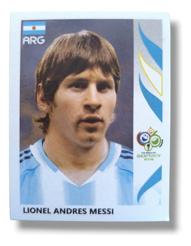 Lionel Messi Estampa #185 Del Mundial Alemania 2006 Replica