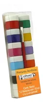 Comprar Kit Pinturas Acrílicas Politec 12 Colores 10 Ml C\u002Fu Y Pincel