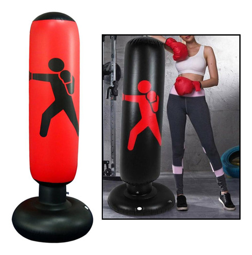 Saco De Boxeo Inflable De 63 Pulgadas, Saco De Boxeo De Fitn