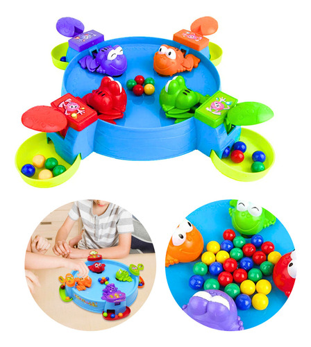 Juego De Mesa Ranitas Glotonas Hambrientas Atrapa Pelotas