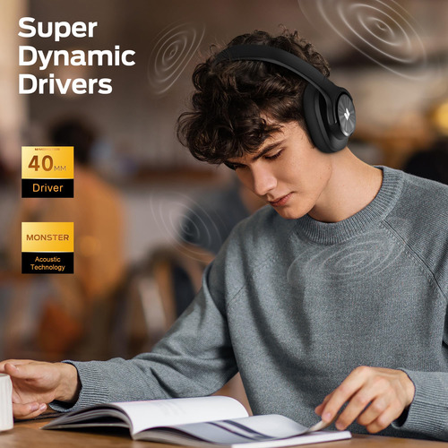 Auriculares Bluetooth Monster Mission 200, 40h, Plegables