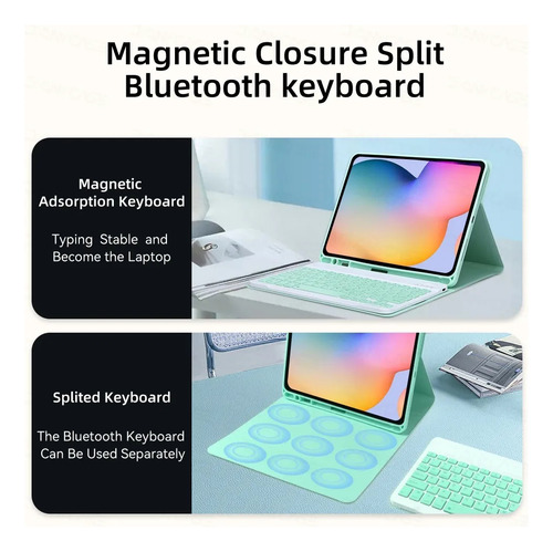 Funda Para Galaxy Tab A9 Plus 11 Con Teclado Y Ratón