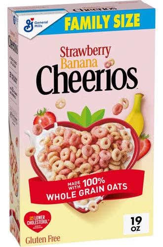 Cheerios Sabor Fresa Y Plátano Cardiosaludable Cereal