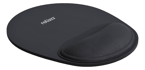 Mousepad Ergonômico Em Neoprene Nr17 Previne Ler Dort Reliza Cor Comfort Preto Desenho Impresso Liso