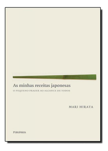 Livro As Minhas Receitas Japonesas