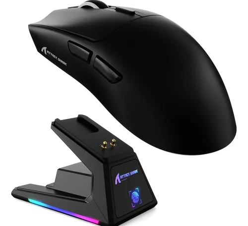Ratón Inalámbrico Para Juegos Attack Shark X1 Con Base De Ca