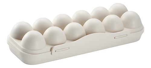 Bandeja Rectangular Para Huevos Con 12 Cavidades Y Tapa
