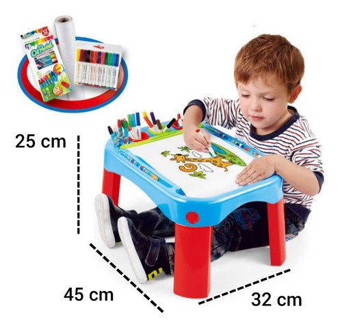 Juego De Mesa Para Dibujar Con Papel Crayolas Y Marcadores