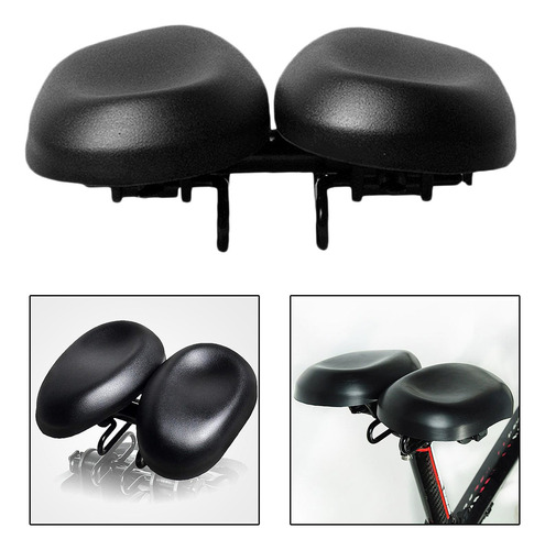 Sillín Ligero De Doble Almohadilla Para Bicicleta, Cojín