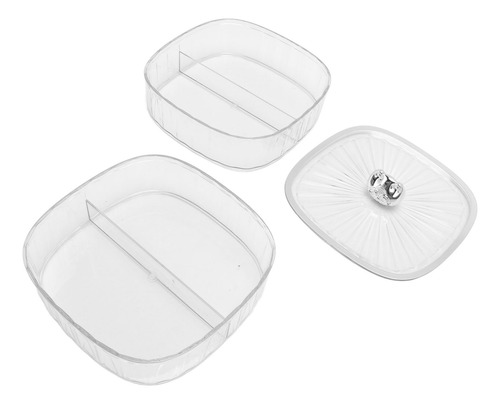 Candy Tray Snack, 2 Capas, Divididas, De Plástico Transparen