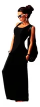 Comprar Vestido Largo De Mujer Con Bolsillos Maxi Faldas Art870 