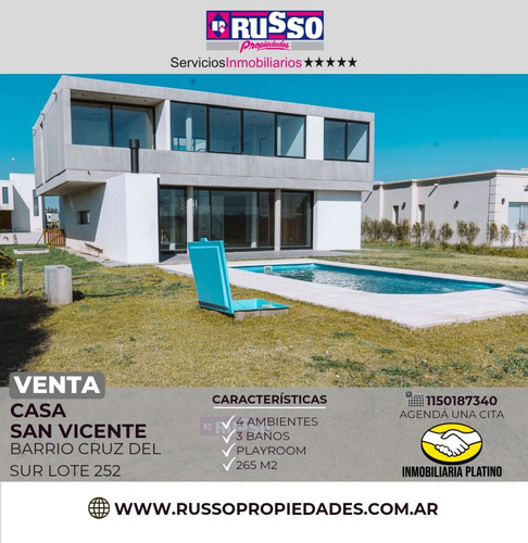 Venta Casa Barrio Cruz Del Sur San Vicente 4 Ambientes
