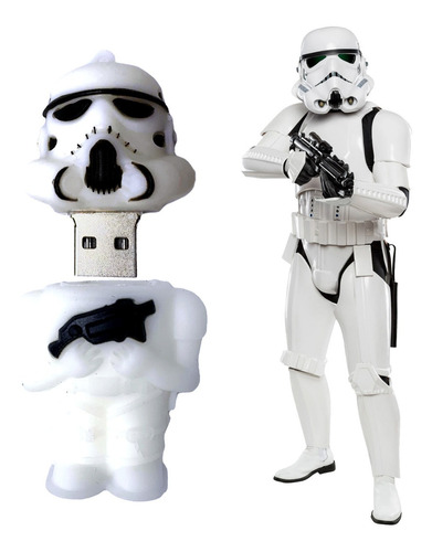 Usb De Star Wars - Yoda Darth Vader Trooper- Guerra Galaxias