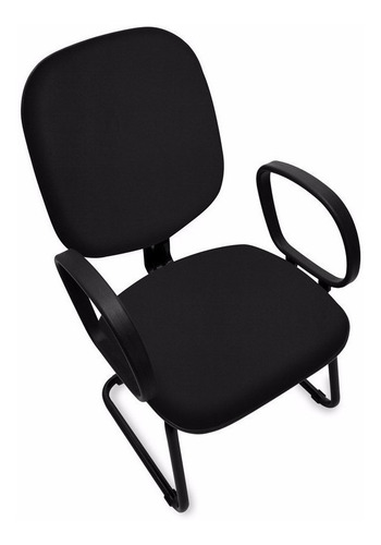 Cadeira Diretor Anatomica Confortavel Fixa Com Braço Corsa Cor Preto Material do estofamento Tecido J. Serrano