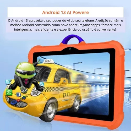 Tableta Infantil Bdf 7 De 4 Gb + 64 Gb Android 13 Con Wifi
