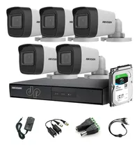 Comprar Kit Seguridad Hikvision Dvr 8ch +1tb + 5 Camaras Hd Exterior