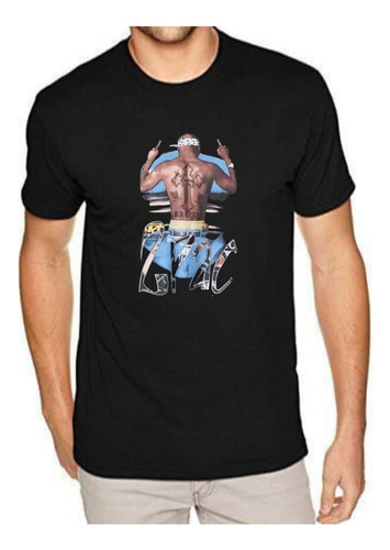 Camiseta Personalizada Tupac 2pac Costas Dedo Do Meio Rapper