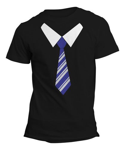 Playera Harry Potter Corbata Ravenclaw. Adulto Y Niño