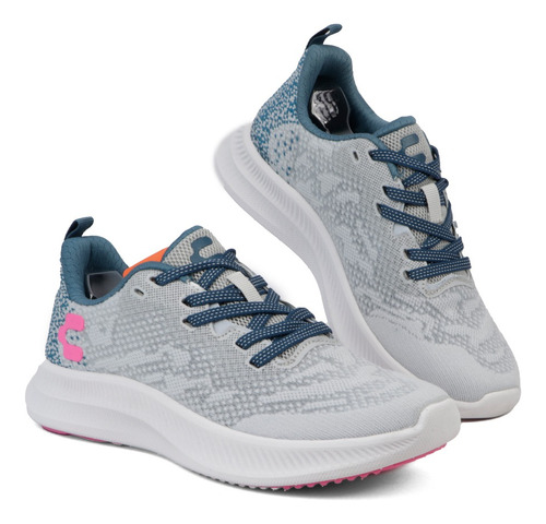 Tenis Para Mujer Cómodos Transpirables Charly 1059103 Gris