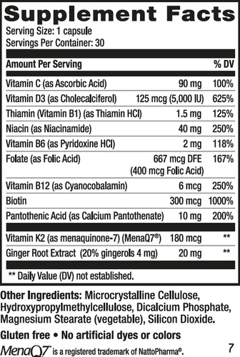 Weider Artery Health Vitamina K2 180mcg Y D3 5000 Iu 30 Caps