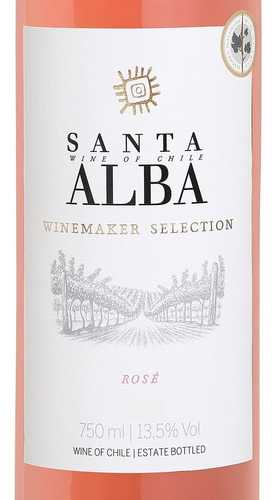 Vinho Chileno Santa Alba Selection Cabernet Rose Seco 750ml