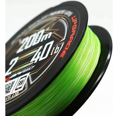 Linha Multifilamento Ygk X-braid Upgrade X8 200m Diversas Cor 40lb
