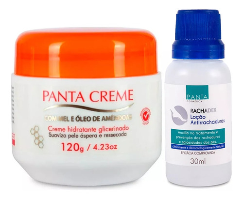 Panta Creme Hidratante 120g + Rachadex 30ml P/ Pés Rachados