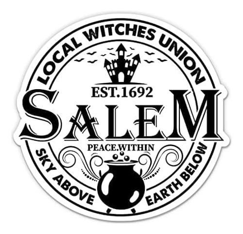 Azquest Salem - Adhesivo Adhesivo De Unión De Brujas Locales