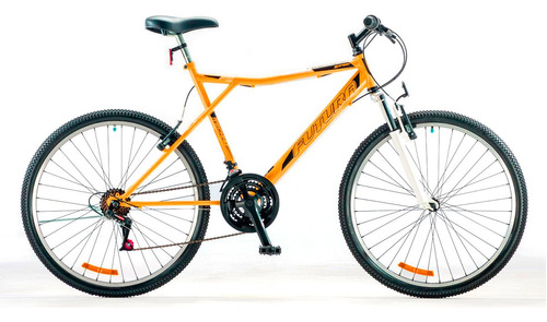 Bicicleta Mtb Mountain Futura Techno 026 Fs Acero Color Naranja Tamaño Del Cuadro 18