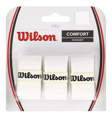 Set X 3 Pro Overgrip Wilson Blanco Tenis /pádel
