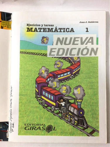 Matemática 1 Ejerc Y Tareas Juan J Gutiérrez Edit. Girasol