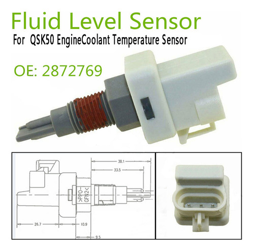 Sensor De Nivel De Líquido Refrigerante 2872769 2872768 4928